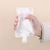 Bolsa Transparente Reutilizable para Viaje, Bolsa para Almacenamiento de Cosméticos y Lociones, Bolsa Sellada Desechable de Muestra para Bebidas de Leche de Soya con Diámetro Grande