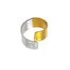 Anéis de Casamento de Casal de Luxo Leve Dourados Anel Aberto Inlaid Masculino e Feminino Estiloso Design Personalizado Acessórios de Anel
