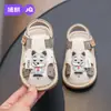 Zapatos de Caminar para Bebé Jingqi Verano 2026 Nuevas Sandalias de Suela Suave para Bebé Niña Dibujos Animados Transpirables Antideslizantes Zapatos Chirriantes
