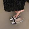Zapatos Planos de Ballet Redondos con Lazo Estilo Francés 2026 para Mujer, Zapatos Planos Azules, Zapatos de Salón Bajos Estilo Hada para Mujer
