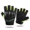 Guantes Protectores de Ciclismo para Adultos, Medio Dedo, Resistentes al Desgaste, Transpirables, Antiescaras para Deportes de Motocicleta