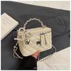 Bolso Caja Compacto y Exquisito 2026 Nuevo de Moda de Alta Gama Bolso de Cadena Acolchado Estilo Chanel Bolso Cruzado de Nicho