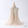 Xale Malásio de Cor Sólida em Chiffon Novo Modelo Feminino Mais Vendido Transfronteiriço Amazon Aliexpress