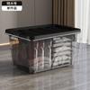 Caja de Almacenamiento Transparente Caja de Almacenamiento para Mudanzas Ropa Juguetes Caja de Almacenamiento para Dormitorio de Estudiante Caja de Almacenamiento Sobredimensionada Engrosada
