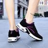 Comercio Exterior Transfronterizo Zapatos de Mujer Zapatos de Suela Gruesa con Amortiguación de Aire Malla Transpirable Tejido Volador Zapatos Individuales de Caña Baja Suela Suave Zapatos Deportivos Casuales para Mujer