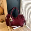 Bolsa Tote Transversal de Ombro Único com Design de Nicho Transfronteiriço 2026 Bolsa Coreana para o Dia a Dia Bolsa Transversal de Ombro Único de Grande Capacidade