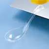 Colheres Descartáveis Atacado Embaladas Individualmente Plástico Grau Alimentício Colheres de Sopa Comerciais Embalagem para Viagem Colheres de Sobremesa Utensílios de Mesa