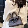 Vintage Casual Portátil Small Bag Mulheres 2024 Nova Moda Simples Pequena Bolsa Quadrada Coreana Crossbody Bag Kelly Bag
