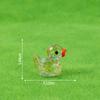 Fino flash patinho miniatura animal musgo micro paisagem ornamentos diy acessórios papelaria presente cena combinando