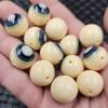 Cuentas de cera de abeja artificial para ojos, cuentas redondas, dientes sueltos, accesorios de cera de abeja amarilla, fábrica de cuentas hechas a mano, venta al por mayor