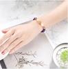Pulsera Sencilla Elegante Natural de Amatista para Mujer Pulsera Regalo Transportista Pulsera de Bola Hueca de Amatista Personalización