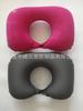 Suministro de fábrica de voltaje Almohada inflable de PVC para el cuello para viajes, transporte, almohada inflable de luna, almohada inflable de resorte manual