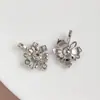 Nuevos Accesorios para Collar Pulsera Colgante Estilo Palacio Retro Francés Ins Forma de Margarita Pequeña Circonita Micro Incrustada DIY