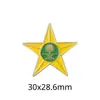Emblema Nacional Saudita Insígnia Adesivo para Celular Padrão Palmeira e Cimitarra Insígnia de Metal Presente Comemorativo Fonte de Fábrica Transfronteiriça