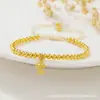 Pulsera para Mujer con Iniciales de Globo A-Z, Color Dorado, Cadena Ajustable, Brazalete para Joyería de Regalo para Damas