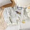 [Personalizado] Conjunto de Ropa de Otoño para Niños Pijamas de Bebé Niños Dibujos Animados Manga Larga Ropa de Casa Trajes de Otoño e Invierno para Niños