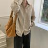 En Stock Primavera 2026 Nuevo Diseño Camisa Casual Sencilla para el Día a Día Estilo Minimalista Versátil para el Trabajo Camisa para Mujer