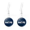 Suministro Transfronterizo de Accesorios del Mundial, Aretes de 16 Equipos de la NFL National Football League, Mercancía de Moda Europea y Americana para Aficionados