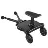 Carrinho universal pedal auxiliar duas crianças gêmeos viagem pequena cauda carro Buggy Board
