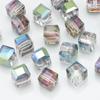 Contas quadradas de cristal austríaco imitação contas soltas 10mm vidro quadrado açúcar faça você mesmo material contas de cristal atacado