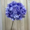 Flor de hortensia artificial de un solo tallo transfronteriza ceremonia de boda salón de bodas arreglo floral de pasillo hotel escenario decoración de arco flores artificiales flores artificiales
