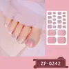 Fábrica Zhengxiang Película de Esmalte de Uñas Color Puro Personalizada Pegatinas para Uñas de los Pies Pegatinas Impermeables Adhesivas para Uñas de los Pies Oem Odm