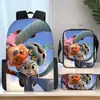 Mochila Escolar Transfronteriza Zootopia 2 para Niños, Bolso Cruzado de Dibujos Animados, Estuche Sencillo para Niños, Set de Tres Piezas, Venta al por Mayor a partir de una Pieza