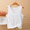 Chaleco de Algodón Puro para Mujeres Mayores con Diseño Anti-Golpes, Talla Grande con Almohadillas en el Pecho, No Necesita Sujetador, Adecuado para Madres y Abuelas, Se Puede Usar como Capa Base o Ropa Exterior en Verano