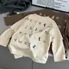 Ropa infantil coreana, camiseta de manga larga para niño, diseño de estilo callejero de otoño, top de imitación de dos piezas, camiseta infantil