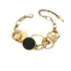 Pulsera para Mujer Sencilla Redonda Dorada de Concha Redonda Doble Capa en Capas Empaque Individual Múltiples Cadenas Separadas por Color
