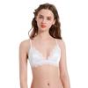 Ponto de fábrica sem sutiã de anel de aço skin-friendly respirável underwear feminino oco sexy sutiã de renda alça de ombro ajustável