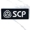 Adesivos de Tecido Bordados com Logo da Fundação SCP Fãs Militares Transfronteiriços Acessórios de Moral Adesivos de Tecido Mochila Tática Adesivos de Tecido com Alfabeto SCP