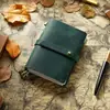 Cuaderno de cuero transfronterizo, libreta de pasaporte, cuaderno de cuero estilo cinturón vintage, cuaderno de hojas sueltas hecho a mano, diario de cuero, en stock