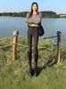 Jeans Skinny Negros de Cintura Alta para Mujer, Nuevo Estilo Primavera/Verano 2026, Corte Ajustado, Favorecedores, Pantalones Lápiz Ajustados para Figuras Pequeñas, Modernos