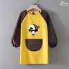 Delantal Especial para Niños, Caligrafía, Pintura, Arte Femenino, Masculino, Mangas Largas, Práctica de Caligrafía, Overol para Estudiantes