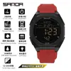 El Reloj Más Vendido de Sanda, Reloj Electrónico Multifuncional con Alarma de Repetición, Esfera Grande, Luminoso, Resistente al Agua, Reloj Deportivo para Jóvenes