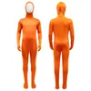 Halloween Transfronteiriço Homens e Mulheres Cor Sólida Cobertura Total Traje de Invisibilidade Tela Verde Zentai Elástico Justo Body Roupas Respiráveis