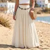 TK Amazon Moda Europeia e Americana Roupas Femininas Comércio Exterior Transfronteiriço Moda Casual Cintura Média Estilo Boêmio Saia de Férias