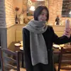 2022 nuevo bufanda de alta calidad para mujer invierno estilo coreano versátil estudiante tejido lana blanco cálido bufanda gruesa