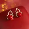 Aretes Rojos de Año Nuevo para Mujer, Festivos 2026 Nuevos Pendientes de Caballo Zodiacales de Moda, Adecuados para Usar Durante el Año Nuevo