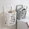 Cesto para ropa sucia plegable para el hogar Cesto para guardar ropa sucia Cesto para ropa sucia Montado en la pared Baño Baño Montado en la pared Cesto de lavandería