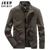 Venta al por mayor del fabricante Otoño Nuevo Estilo Ajuste Holgado Casual Juventud Cremallera Deportiva Algodón Chaqueta con Bolsillos Laterales para Hombre