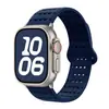 Adecuado para Apple Watch 1-12/Ultra 1-3/Correa de Silicona Hueca con Succión Magnética de la Novena Generación