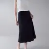 Falda Midi de Seda de Morera 19mm Seda Lavada a la Arena para Mujer Longitud Media 25 Años Nuevo Pijama de Seda Lavada a la Arena