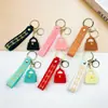 Llavero Lindo Estilo Chanel Transfronterizo, Llavero de Coche de Material de PVC de Dibujos Animados, Colgante para Bolso, Pequeño Regalo al por Mayor