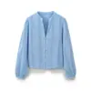 Top Elegante de Manga Larga con Bordado Hueco Estilo Europeo y Americano Transfronterizo 2026 Nueva Moda para Mujer Venta al por Mayor 8741085