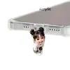 Tapón de Polvo para Teléfono con Diseño de Niña Linda de Acrílico 2D Transfronterizo Adecuado para Decoración de iPhone Tipo-C