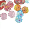 Accesorios de botones de manzana transparentes translúcidos estampados Botones para ropa DIY Botones decorativos Botones de cuatro agujeros en forma de manzana