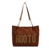 Bolso Tote de Estilo Coreano, Bolso de Hombro para Mujer Nuevo de Moda de Invierno, Estampado de Letras Moderno y Elegante, Bolso Versátil para Axila