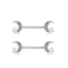 Amazon caliente nuevo mariposa de amor 6 pares anillo de pezón traje de perforación combinación joyería de clavo de pezón de acero inoxidable europeo y americano